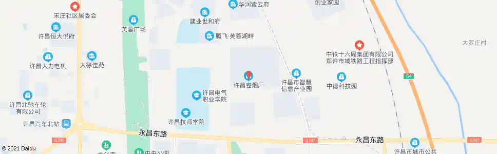 许昌帝豪广场(卷烟厂南门)_公交站地图_许昌公交_妙搜公交查询2025