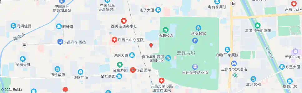 许昌烧伤医院_公交站地图_许昌公交_妙搜公交查询2025