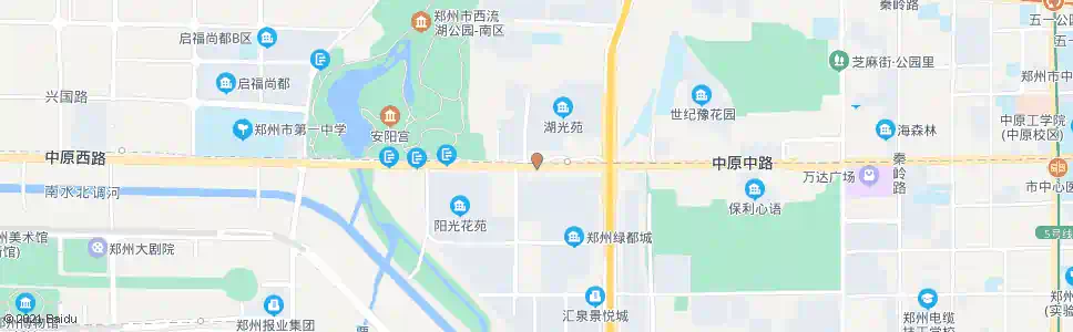 郑州中原路湖光苑_公交站地图_郑州公交_妙搜公交查询2025