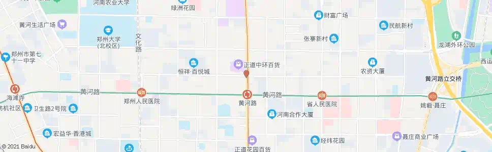 郑州红旗路花园路_公交站地图_郑州公交_妙搜公交查询2025