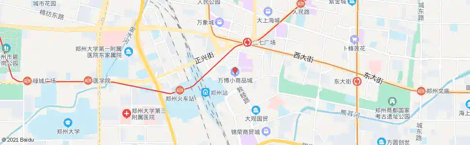 郑州万博广场_公交站地图_郑州公交_妙搜公交查询2025