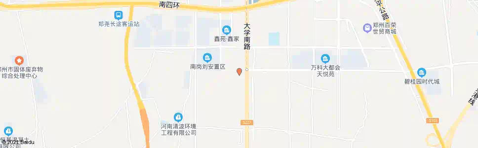 郑州南四环岗刘_公交站地图_郑州公交_妙搜公交查询2025