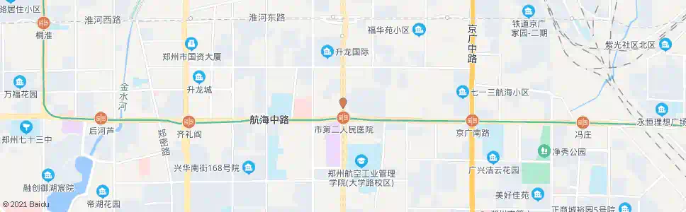 郑州航海路大学路_公交站地图_郑州公交_妙搜公交查询2025