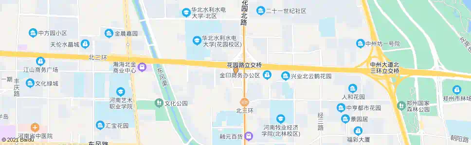 郑州花园路北三环_公交站地图_郑州公交_妙搜公交查询2025