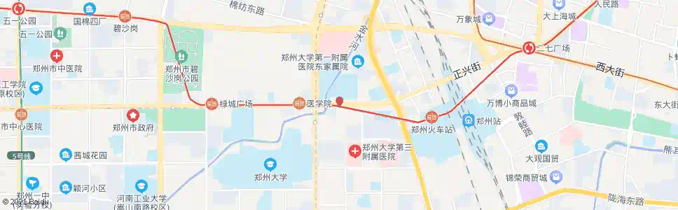 郑州中原路大学路站_公交站地图_郑州公交_妙搜公交查询2025