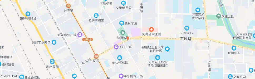 郑州天明路东风路站_公交站地图_郑州公交_妙搜公交查询2025