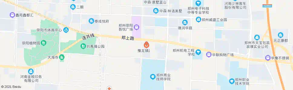 郑州豫龙镇管委_公交站地图_郑州公交_妙搜公交查询2025