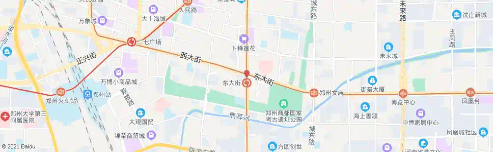 郑州紫荆山路东大街_公交站地图_郑州公交_妙搜公交查询2025