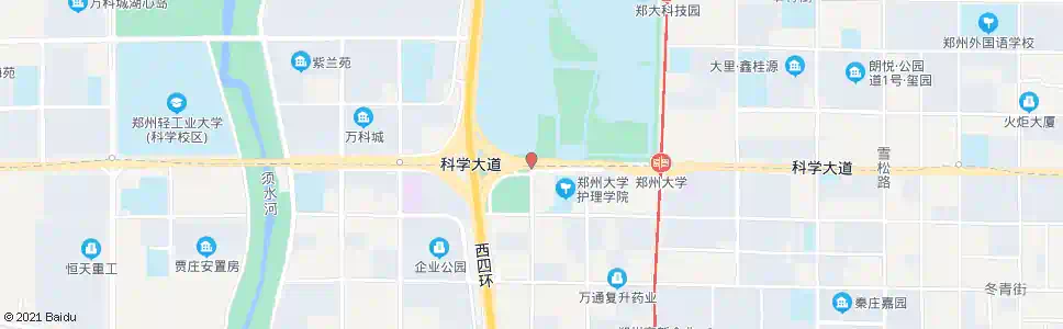 郑州檀香路科学大道_公交站地图_郑州公交_妙搜公交查询2025