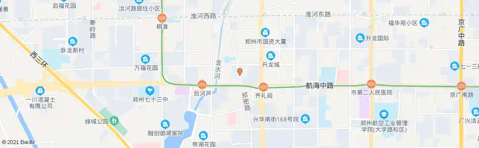 郑州郑密路航海路站_公交站地图_郑州公交_妙搜公交查询2025
