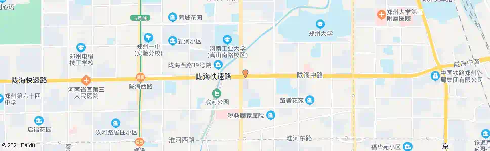郑州陇海路嵩山路(BRT)_公交站地图_郑州公交_妙搜公交查询2025