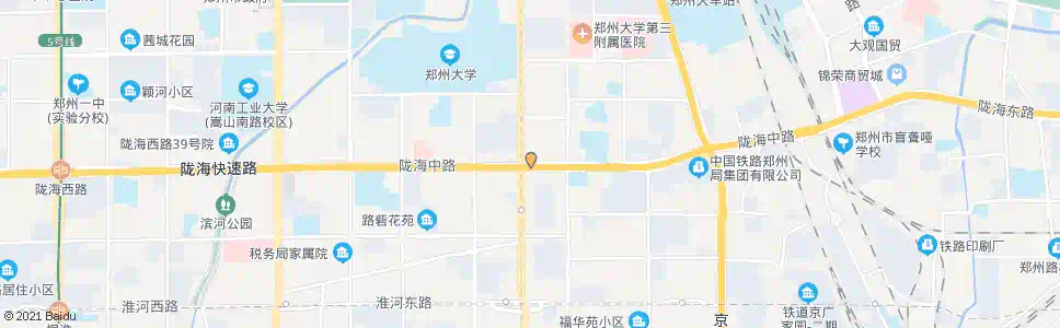 郑州陇海路大学路(BRT)_公交站地图_郑州公交_妙搜公交查询2025