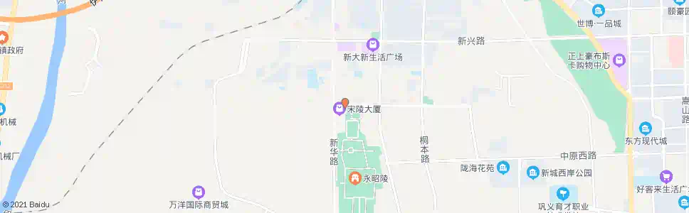 郑州宋陵大厦(公园北门)_公交站地图_郑州公交_妙搜公交查询2025