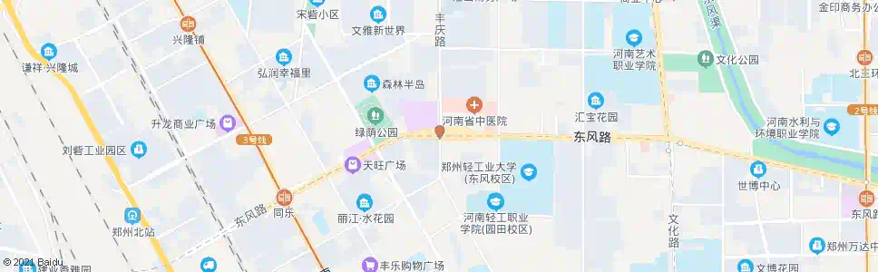 郑州丰庆路东风路站_公交站地图_郑州公交_妙搜公交查询2025