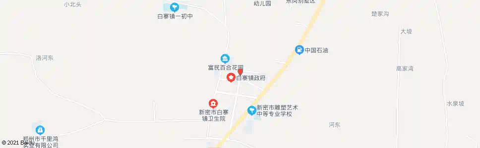 郑州新密白寨老街口_公交站地图_郑州公交_妙搜公交查询2025