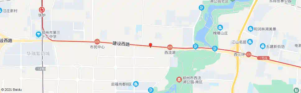 郑州建设西路西岗站_公交站地图_郑州公交_妙搜公交查询2025