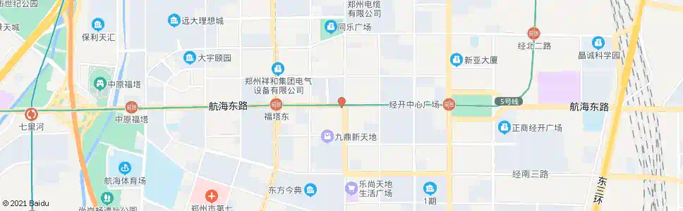 郑州航海路经开第五大街_公交站地图_郑州公交_妙搜公交查询2025