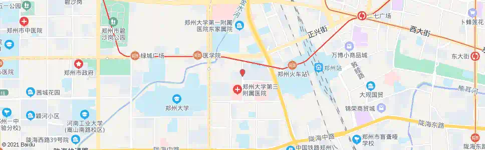 郑州康复中街中原路_公交站地图_郑州公交_妙搜公交查询2025