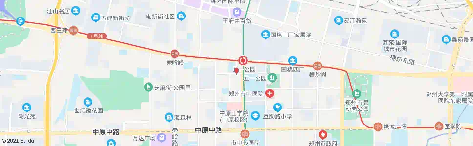 郑州市场街银行街_公交站地图_郑州公交_妙搜公交查询2025