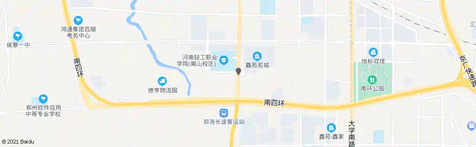 郑州南四环嵩山路_公交站地图_郑州公交_妙搜公交查询2025