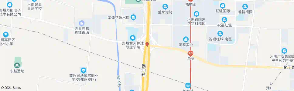 郑州化工路西四环_公交站地图_郑州公交_妙搜公交查询2025