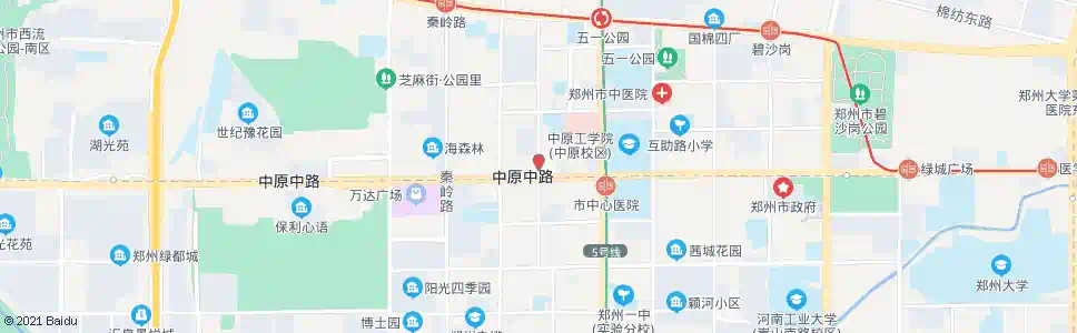 郑州前进路中原路_公交站地图_郑州公交_妙搜公交查询2025