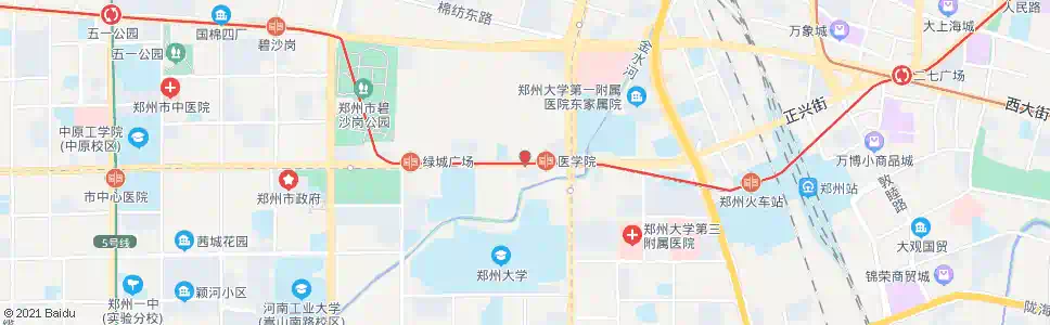 郑州中原路大学路西站_公交站地图_郑州公交_妙搜公交查询2025
