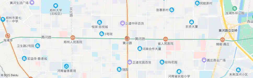 郑州黄河路花园路站_公交站地图_郑州公交_妙搜公交查询2025