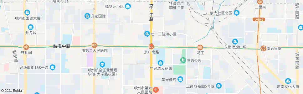 郑州京广南路_公交站地图_郑州公交_妙搜公交查询2025