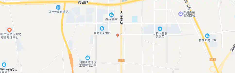 郑州刘南岗村_公交站地图_郑州公交_妙搜公交查询2025
