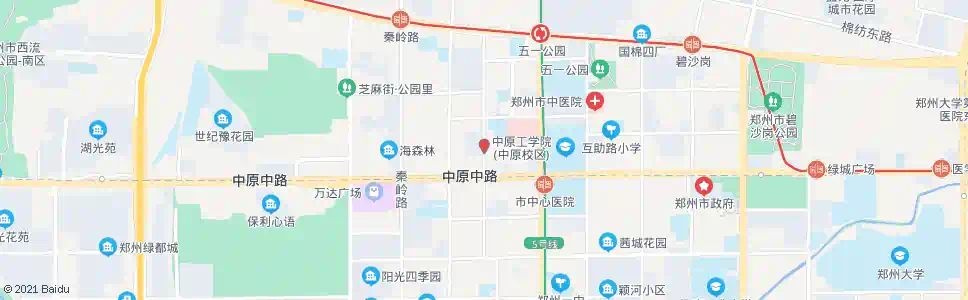 郑州前进路中原路北_公交站地图_郑州公交_妙搜公交查询2025