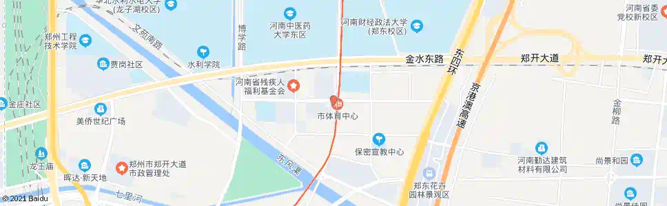 郑州市体育中心地铁e口_公交站地图_郑州公交_妙搜公交查询2025