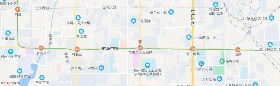 郑州大学路航海路站_公交站地图_郑州公交_妙搜公交查询2025