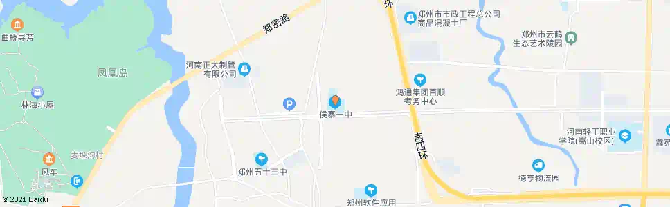 郑州侯寨一中_公交站地图_郑州公交_妙搜公交查询2025