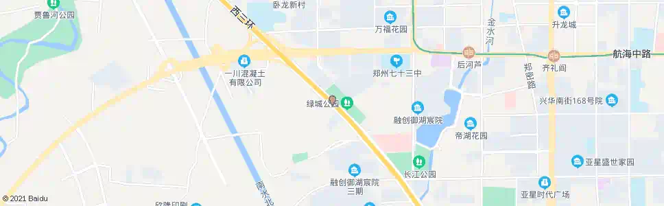 郑州绿城公园北_公交站地图_郑州公交_妙搜公交查询2025
