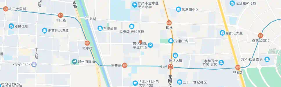 郑州宏明路柳林路_公交站地图_郑州公交_妙搜公交查询2025