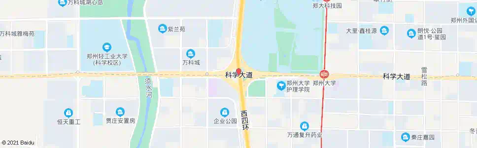 郑州西四环科学大道_公交站地图_郑州公交_妙搜公交查询2025
