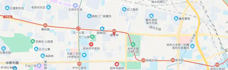 郑州百花路建设路_公交站地图_郑州公交_妙搜公交查询2025