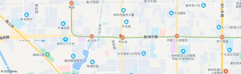 郑州航海路嵩山路_公交站地图_郑州公交_妙搜公交查询2025