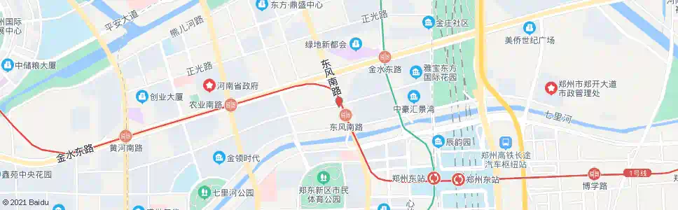 郑州祥盛街东风南路_公交站地图_郑州公交_妙搜公交查询2025