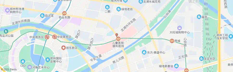 郑州农业东路龙湖外环东路1(郑州颐和医院)_公交站地图_郑州公交_妙搜公交查询2025