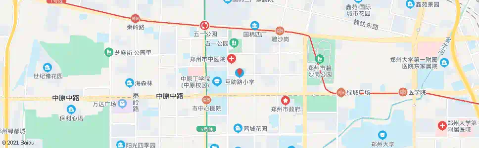 郑州互助路小学_公交站地图_郑州公交_妙搜公交查询2025