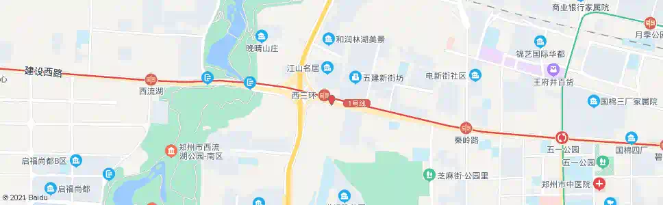 郑州西三环建设路_公交站地图_郑州公交_妙搜公交查询2025