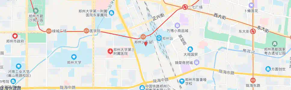 郑州西广场_公交站地图_郑州公交_妙搜公交查询2025