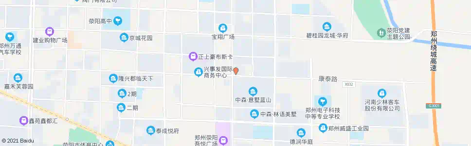 郑州康泰路荥泽大道_公交站地图_郑州公交_妙搜公交查询2025