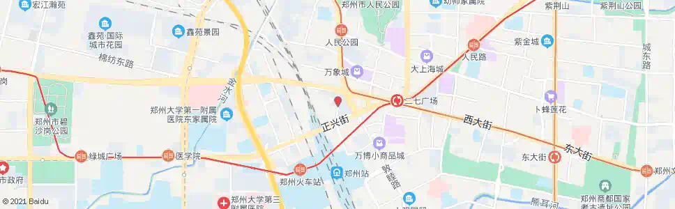 郑州二马路解放路_公交站地图_郑州公交_妙搜公交查询2025
