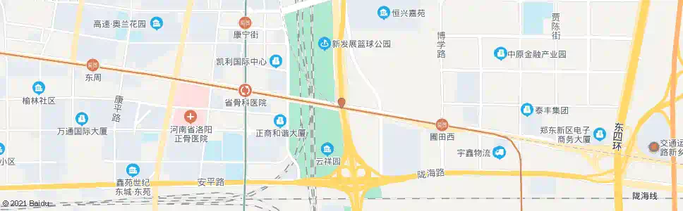 郑州商都路G一0七辅道_公交站地图_郑州公交_妙搜公交查询2025