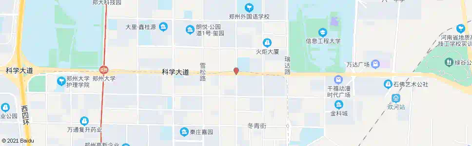 郑州科学大道银屏路_公交站地图_郑州公交_妙搜公交查询2025