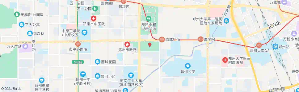 郑州绿城广场(嵩山路)_公交站地图_郑州公交_妙搜公交查询2025