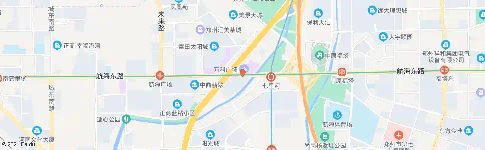 郑州航海路七里河桥站_公交站地图_郑州公交_妙搜公交查询2025